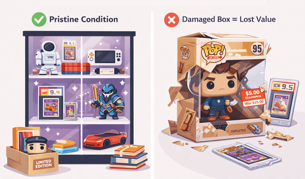 grading collectibles by condition.