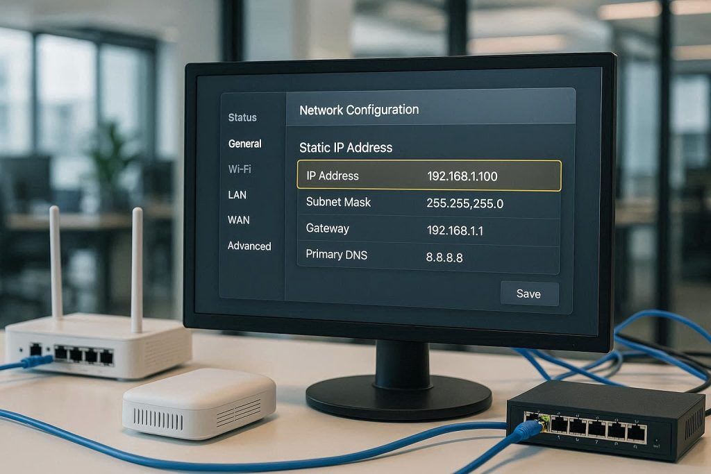 static IP for home broadband