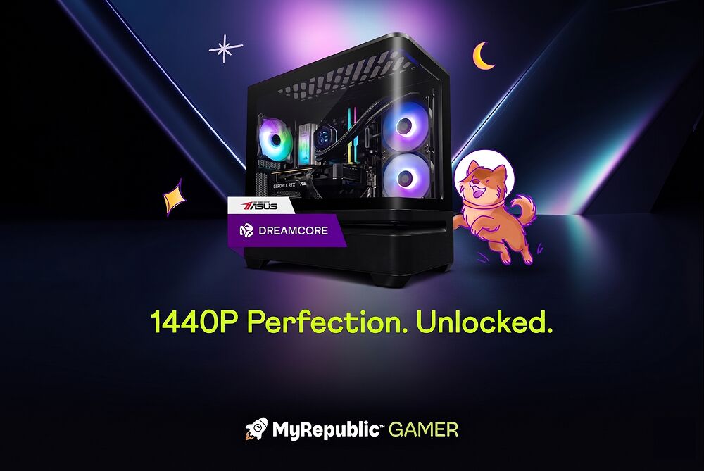 MyRepublic HyperSpeed 10Gbps + Dreamcore RTX 5070 High performance gaming rig