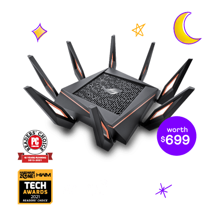 ASUS ROG GT-AX11000 GAMER 1Gbps Broadband - MyRepublic ASUS ROG GT-AX11000 GAMER 1Gbps Broadband - MyRepublic