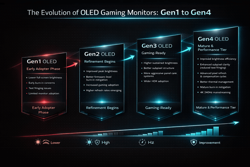Gen3 vs Gen4 OLED. The evolution of OLED